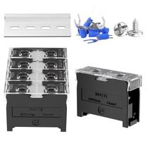 Blocos de terminais GUETNEU IN-411S 600V 60A com conectores e trilho Blocos de terminais GUETNEU IN-411S 600V 60A com conectores e trilho