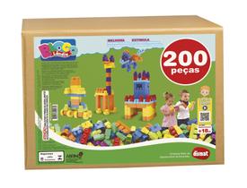 Blocos Dismat - 200 Peças Coloridas para Montar - MK420