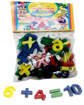 Blocos Educativos Números Gravo brink 75 Peças