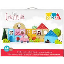 Blocos em Madeira Educativos Baby Construtor - Babebi