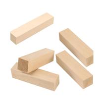 Blocos Grandes De Madeira De Basswood Para Escultura 1x1x4 Polegadas 4/8/12 Peças Blocos De Madeira