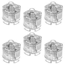 Blocos Iluminados ASTEM 2x2 Transparente LED 6PCS Luz Quente Blocos Iluminados ASTEM 2x2 Transparente LED 6PCS Luz Quente