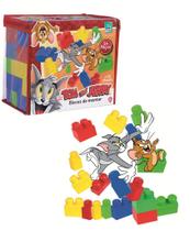 Blocos Infantil De Montar Tom E Jerry 54 Peças Supertoys 481