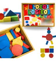 Blocos Lógicos Brinquedo Educativo Pedagógico Geométrico Blocos Lógicos Brinquedo Educativo Pedagógico Geométrico