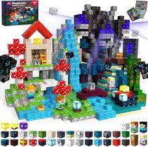 Blocos Magnéticos Annexfun 200 Peças com Luz - Brinquedo STEM