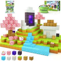 Blocos magnéticos Coodoo Build Mine Magnet World Cherry Blossom