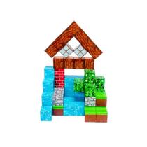 Blocos Magnéticos de Montar 100 Peças InfinityBlox Brinquedo Educativo Criativo Infantil