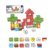 Blocos Magnéticos De Viagem Para Crianças 40PCS Caixa De Armazenamento Portátil De Ferro Brinquedo