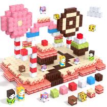 Blocos magnéticos Feoxialy Candy 54 unidades para crianças de 3 a 5 anos, rosa Blocos magnéticos Feoxialy Candy 54 unidades para crianças de 3 a 5 anos, rosa