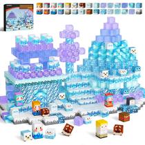 Blocos magnéticos Gobidex Frozen Princess Castle 100 unidades para meninas