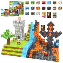 Blocos magnéticos Kidiyee 100PCS Build Mine Magnet World 5-7 anos Blocos magnéticos Kidiyee 100PCS Build Mine Magnet World 5-7 anos