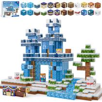 Blocos magnéticos Kryzomat 100PCS para crianças de 4 a 8 anos Frozen Castle
