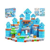 Blocos Magnéticos Para Crianças Construção De Castelo De Gelo Brinquedos De Empilhamento Montessori Blocos Magnéticos Para Crianças Construção De Castelo De Gelo Brinquedos De Empilhamento Montessori