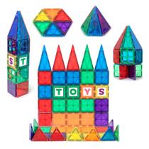 Blocos Magnéticos Playmags 60 Peças - Brinquedo de Construção STEM Blocos Magnéticos Playmags 60 Peças - Brinquedo de Construção STEM