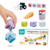 Blocos magnéticos QBI Busy Wheel Loader 21 peças de mais de 3 anos