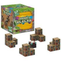 Blocos Magnéticos Sortidos Mineblocks 17 Peças Multikids