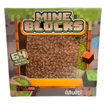 Blocos Magnéticos Sortidos Mineblocks 64 Peças Multikids