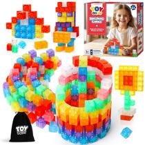 Blocos magnéticos TOY Life 64 unidades para crianças de 4 a 8 anos com armazenamento