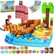 Blocos magnéticos ToyUnited 100 unidades Pirate-Ship World Set Kids 3+