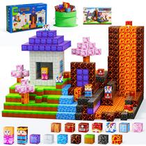 Blocos Magnéticos TQRAZ Build Magnet World Magic Portal - 120 Unidades