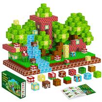 Blocos magnéticos VICHTOP Build Mine Magnet World 120 unidades