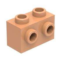 Blocos Moc Color 1x2 Com Espigões Laterais 122 Peças Compatíveis Com Brinquedos De Montar Para