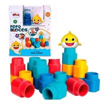 Blocos Monta Macio, Blocos Baby Shark - Elka 1132 Blocos Monta Macio, Blocos Baby Shark - Elka 1132