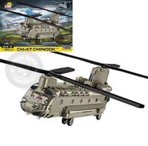Blocos Montar Helicóptero Americano CH-47 Chinook Cobi 815Pç