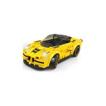 Blocos Montar Super Car 151 Peças Zipy Toys Amarelo SC2201