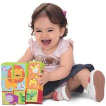 Blocos para Empilhar e Encaixar Cubinhos 5 em 1 Brinquedo para Bebês