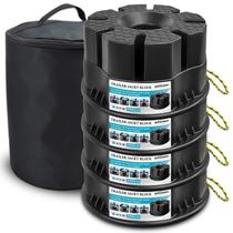 Blocos para Macaco de Trailer Basima 15 cm Empilháveis Conjunto com 4