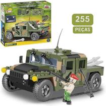 Blocos para Montar 255 peças Humvee Militar Camulfado Cobi