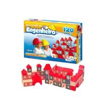 Blocos para Montar Brincando de Engenheiro 120 peças Xalingo - 52798 Blocos para Montar Brincando de Engenheiro 120 peças Xalingo - 52798