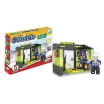 Blocos para Montar Linha Cenário Game Center 108 Peças com Peças Translúcidas - Xalingo (669)