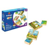 Blocos Quebra-Cabeça Sítio Alegre Xalingo 36 peças