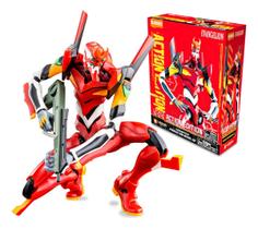 Blokees Evangelion Unidade 02 EVA Model Kit Articulado Production Model-02 Blokees Evangelion Unidade 02 EVA Model Kit Articulado Production Model-02