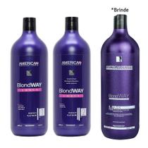 Blond WAY Smoth - Shampoo e Redutor - 1lt + Bônus Ativo 1Litro