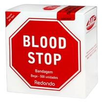 Blood stop redondo bege c/500 unidades - AMP TERAPÊUTICA