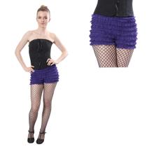 Bloomers BellaSous Malco Modes Ruffled para mulheres, roxas