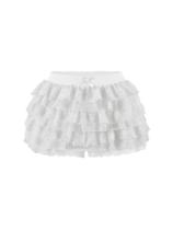 Bloomers BJhaz Women Y2K, renda branca multicamada, tamanho M Bloomers BJhaz Women Y2K, renda branca multicamada, tamanho M
