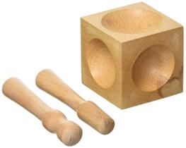 Bloque Dapping de Madera The Beadsmith Vintaj Cubo de 5.7 cm