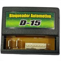 Bloqueador Automotivo Veicular Com Saida Para Sirene 12v D-15 Carro Moto Sensor Porta Positiva Negativa Corta Gasolina