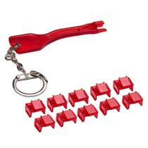 Bloqueador de poeira de porta RJ45 com chaves de remoção Tool Syba Bloqueador de poeira de porta RJ45 com chaves de remoção Tool Syba