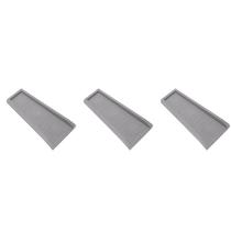 Bloqueador de respingos para calha Master Mark 61 cm plástico cinza, kit com 3