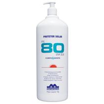Bloqueador Protetor Solar Profissional 1 KG Corpo E Rosto FPS 80 Mavaro