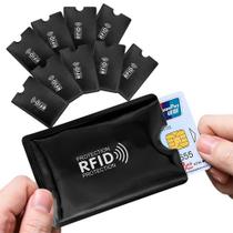 Bloqueador Rfid Protetor Porta Cartão Para Carteira 10 Uni.