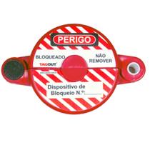 Bloqueio de válvula de gás 1,5" a 2,5" 35-65mm bvr65 tagout Bloqueio de válvula de gás 1,5" a 2,5" 35-65mm bvr65 tagout