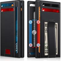 Bloqueio RFID de couro minimalista Wallet Gtwup para homens