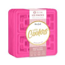 Bloques de Hielo Fit + Fresh Cool Coolers Grandes Moda Paquete de 3 Rosa Fucsia