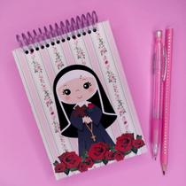 Bloquinho A6 personalizado Santa Rita de Cássia